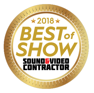 2018 Best of Show award at InfoComm 2018