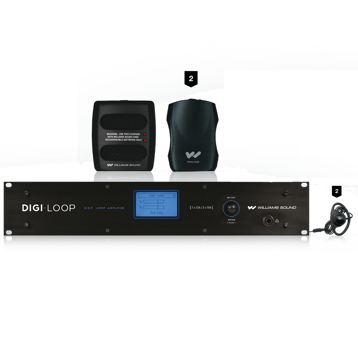 Digi-Loop Large Area, Dual Channel Hearing Loop  Dante™ System