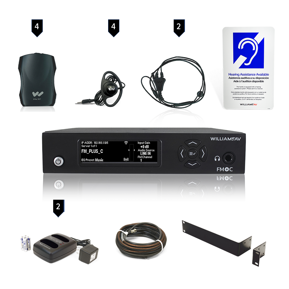 FM+ PRO System Package (4 R37 receivers & Dante)
