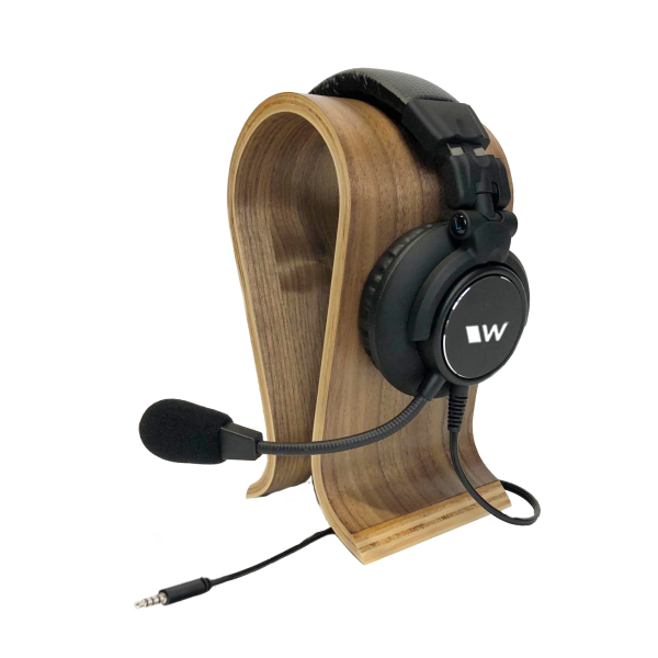 Single-muff Headset Microphone with TRRS Plug.