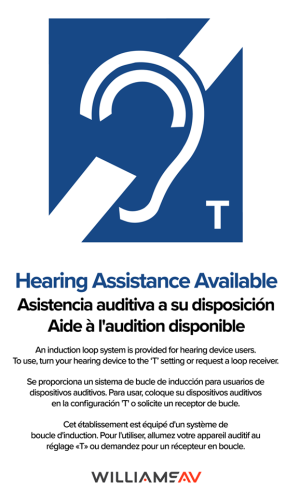 IDP 009 - T-Coil Hearing Assistance Available