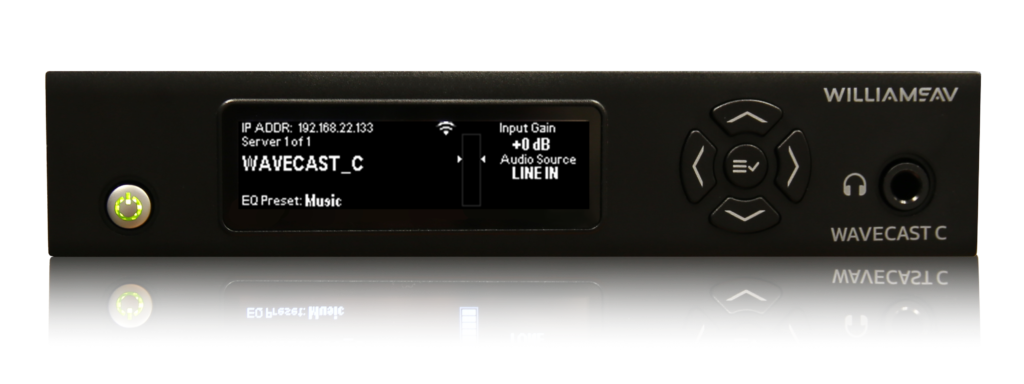 WaveCAST C Real-Time Audio over Wi-Fi Transmitter