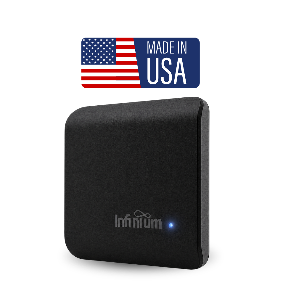 Infinium - Transmitter BA T1 BLK Front View USA - 1000 x 1000 Black Infinium Transmitter